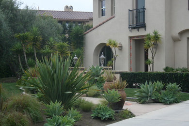 Inspiration for a mediterranean entryway remodel in San Diego