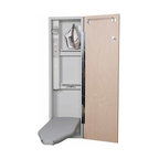 Deluxe Fixed Position Electric Ironing Center, Flat White Door