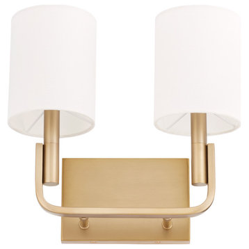 Tempo Soft Contemporary Wall Mount in Aged Brass