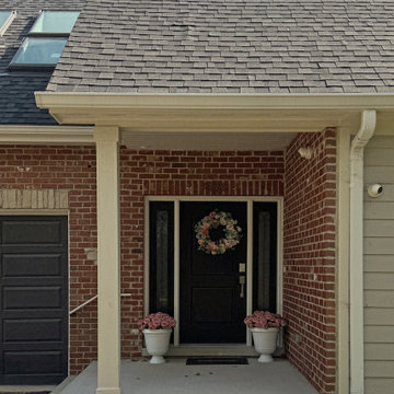 Graceful Living, Together: Brick and Siding Entry, Concrete Stoop