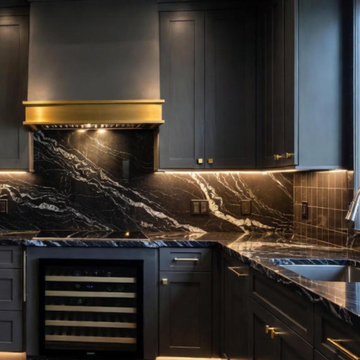 Luxury Black Kitchen Remodel in Beverly Hills