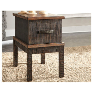 Stanah Casual Two-Tone Chair Side End Table