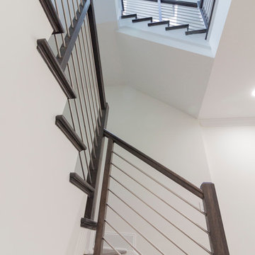 Project #50 | Geometric Staircase with Contrasting Tones