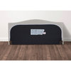 Upholstered Camelback Queen Bed in Warm Gray by Accentrics Home