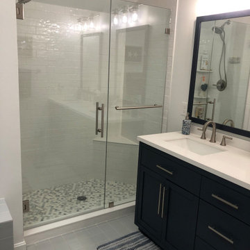Shower and vanity