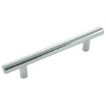 Laurey - Steel T-Bar Pull - Polished Chrome - 96mm - Laurey is todays top brand of Decorative and Functional Cabinet Hardware!  Make your home sparkle with our Decorative Knobs and Pulls, or fix up your cabinets with our Functional Hardware!  Cabinets feel better when Laurey's on them!