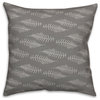 Sketched Fern Pattern 18x18 Spun Poly Pillow
