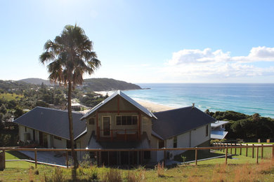 Photo of a beach style exterior in Central Coast.
