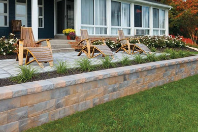 Patio with Village Square® and Brisa® Wall