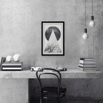 "A Full Moon" Framed Painting Print
