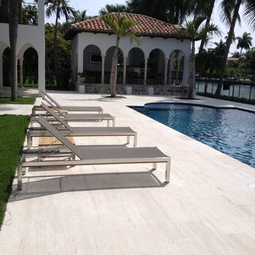 Coliseum Stone Rustic Travertine Pool Deck