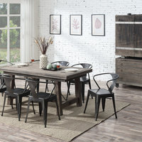 Emerald Home Dakota Refectory Dining Table, Brown