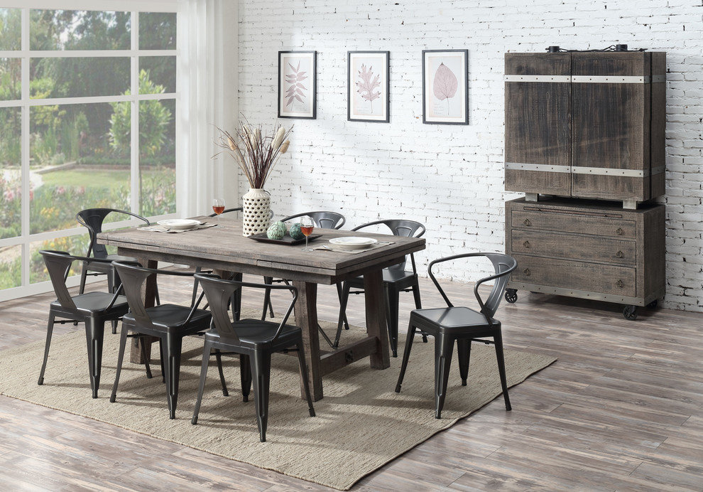 Emerald Home Dakota Refectory Dining Table, Brown