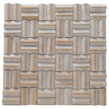 East at Main Thatch Coral Teak Wall Tile
