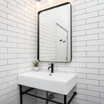 Commercial Space Remodel: Luxe Noir & Marble