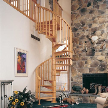 Oak Spiral Stairs