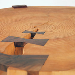 Pine End Grain Slab Side Table - Products