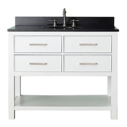 Avanity Corporation - Avanity Brooks 43" Vanity, White - Bathroom Vanities And Sink Consoles