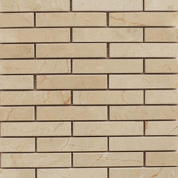Crema Marfil Subway Pattern Stone Tile Mosaics - Home Accessories & Decor