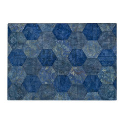 Mat Vintage - Mat Vintage Honeycomb Turq Rug - Rugs