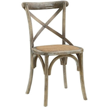 Hawthorne Collections Dining Side Chair in Gray