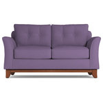 Apt2B - Apt2B Marco Apartment Size Sofa, Lavender Velvet, 60"x37"x32" - Make yourself comfortable on the Marco Apartment Size Sofa. Button-tufted back cushions and a solid wood base give it a sleek, sophisticated, and modern look!