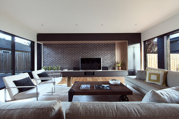 Contemporary Family Room by Brickworks Building Products