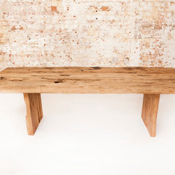 Teak bridge wood dining table with 10mm toughened glass top - Dining Tables