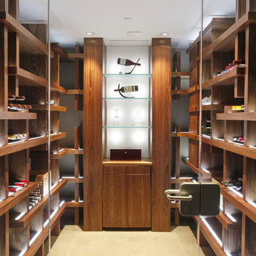 The CUBE | Modern Glass Wall Wine Cellar by Genuwine Cellars