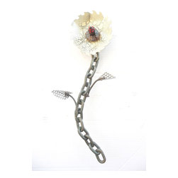 Saw Blade Flowers - Home Decor