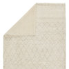 Jaipur Living Bernhard Knotted Geometric White/Gray Area Rug, 9'x13'