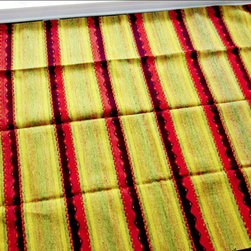 Large Yellow Hand Woven Rug by Native Trade - Rugs