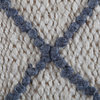 Kingston Ivory With Gray and Blue Diamond Rug, 8'x10'