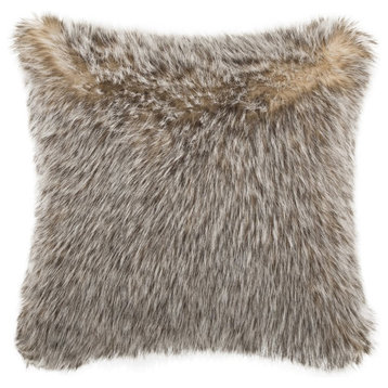 Dusty Fur Pillow - Gray