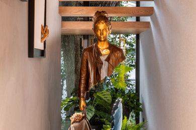 Inspiration for a contemporary foyer remodel in Miami