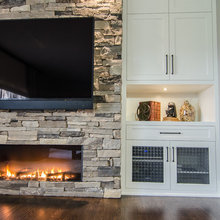 Fireplace Storage Area