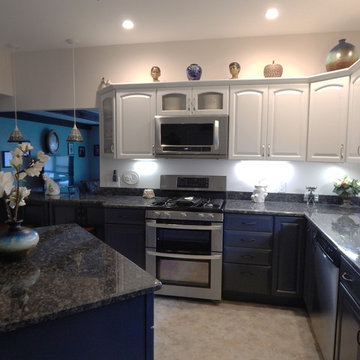 Blue and White Kitchen