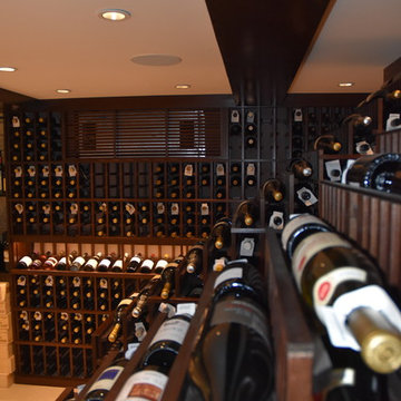 Manhattan Beach, Los Angeles Glass front Custom Wine Cellar Luxury Wine Room