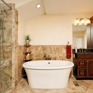 Contemporary Reston, Virginia Bath Meets Owner's Needs