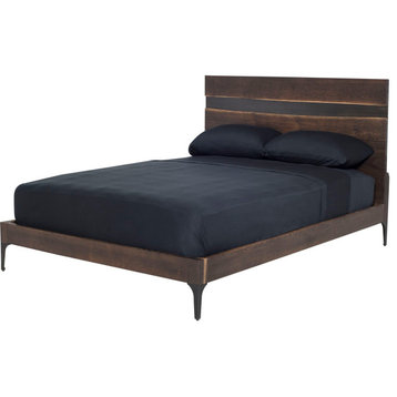 Nuevo Furniture Prana Queen Bed in Brown