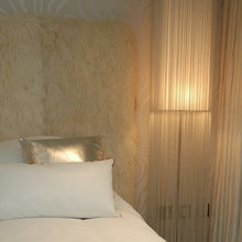 fur headboard