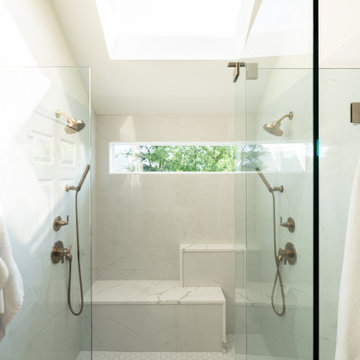 Leawood, Kansas Primary Bathroom Remodel with Custom Shower and Expanded Closet
