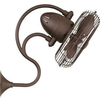 Matthews Fan, Melody Wall Fan, Textured Bronze With Safety Cage