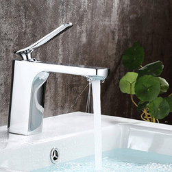 Bologna Single Handle Deck Mounted Bathroom Sink Faucet - Bathroom Sink Faucets
