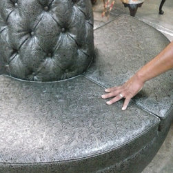 Circle Leather Banquette Sofa - Products