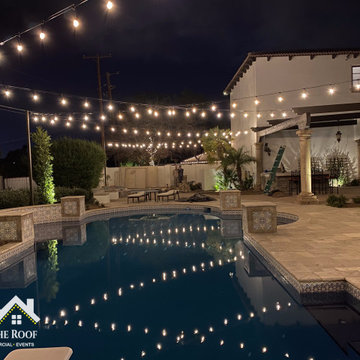 Pool Landscape Lighting by Stay Off The Roof!