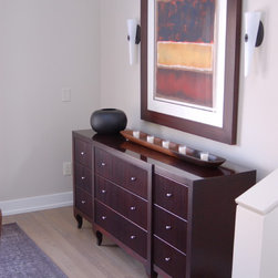 White Oak stained with a water base finish. - Engineered Wood Flooring