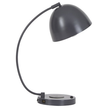 Ashley Furniture Austbeck Single Metal Desk Lamp in Gray
