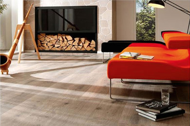 Living room - contemporary living room idea in Miami