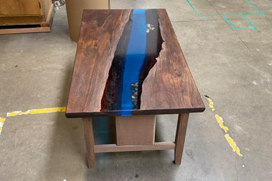 Walnut Epoxy River Table